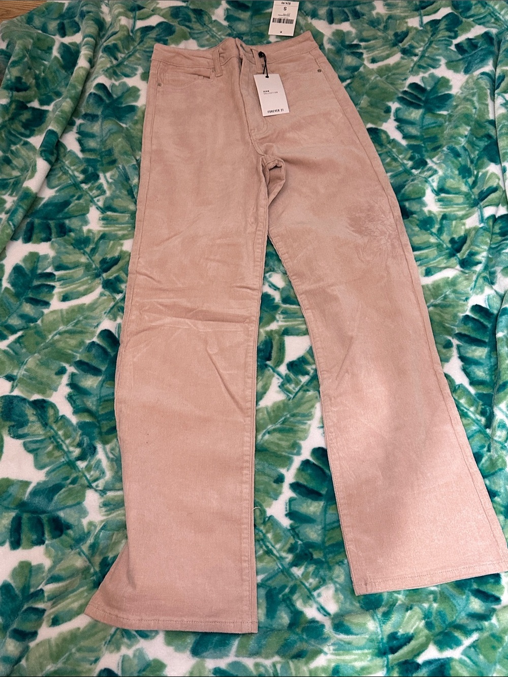 Forever 21 Corduroy Pants,Pink,Small
